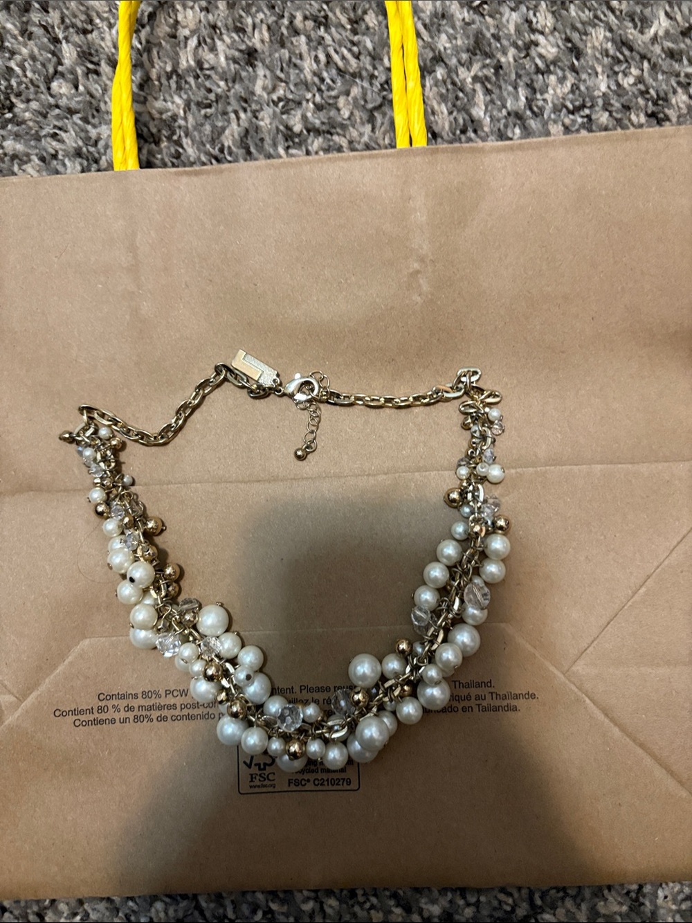 The Limited Gold-Tone Multi-Strand Pearl Necklace